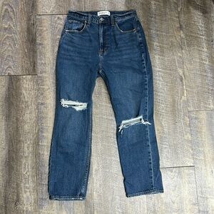 A&F “The Ankle Straight Ultra High Rise” Jeans